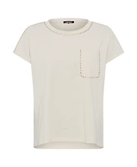 Olsen Women's T-Shirt with Stud Detail