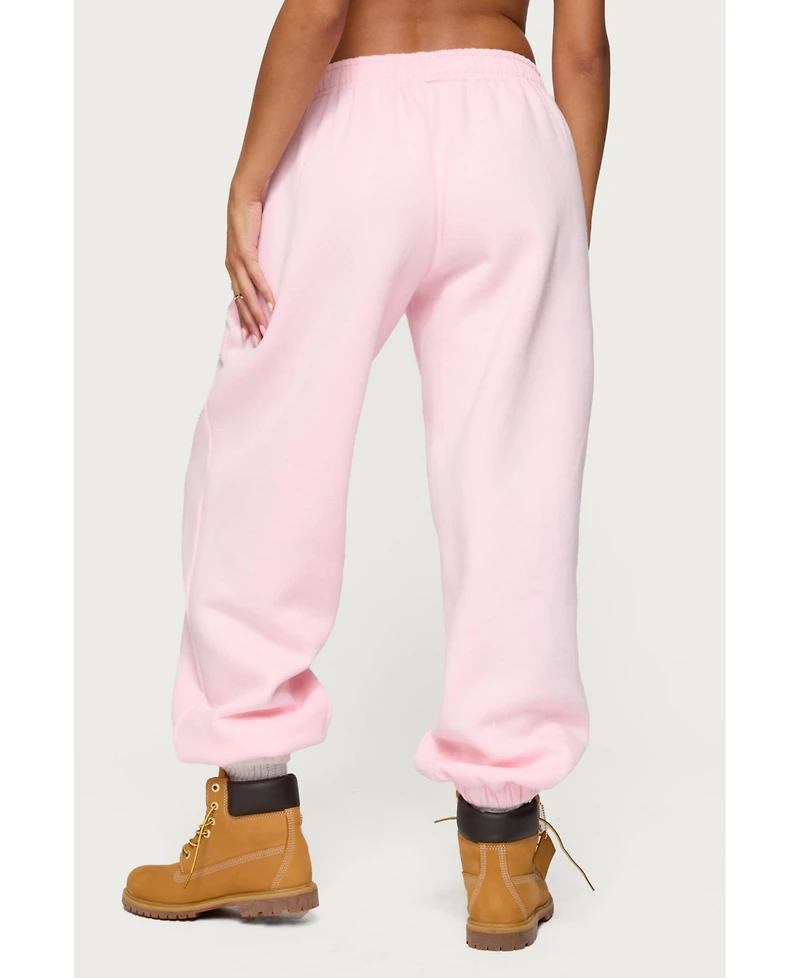 Edikted Womens Major Love Sweatpants