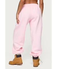 Edikted Womens Major Love Sweatpants