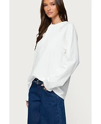 Edikted Women's Cyrus Henley Oversized Top