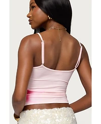 Edikted Women's Ashe Flower Tank Top