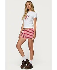 Edikted Womens Lobster Club T Shirt