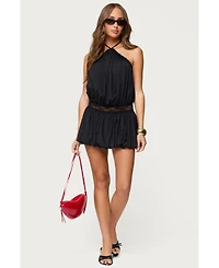 Edikted Women's Aida Backless Bubble Mini Dress
