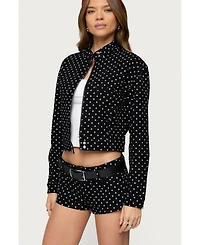 Edikted Women's Tabitha Polka Dot Jacket