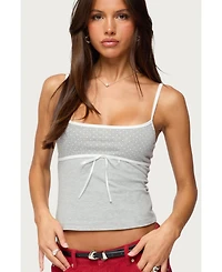 Edikted Women's Rhoda Contrast Polka Dot Tank Top