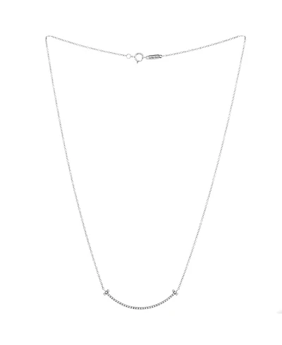 Pre-Owned Tiffany & Co T Smile Pendant Necklace