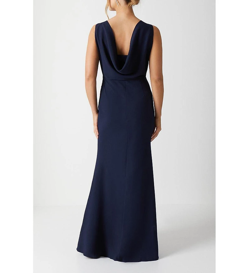 Coast Cowl Back Maxi Bridesmaid Dress