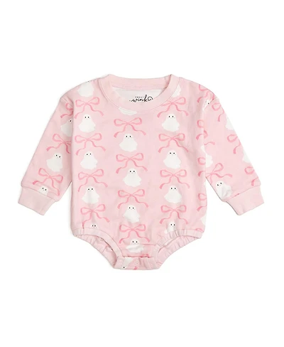 Sweet Wink Baby Girl Coquette Ghost Halloween Long Sleeve Romper