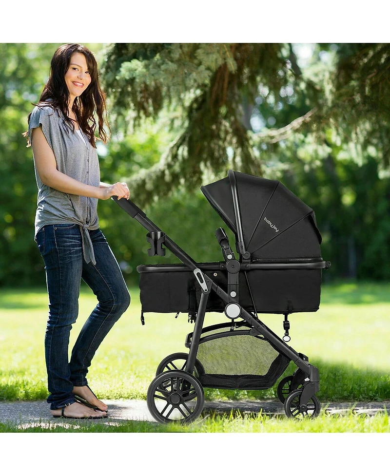 Costway 2 In1 Foldable Baby Stroller Kids Travel Newborn Infant