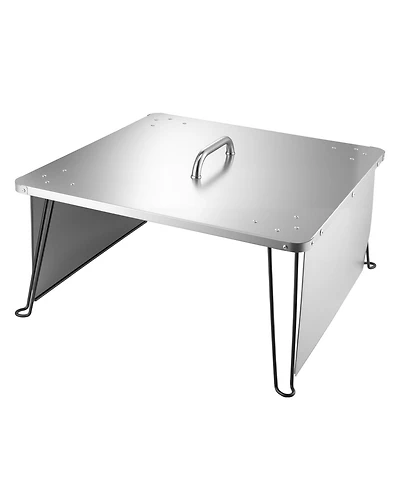 Slickblue Fire Pit Burner Cover Heat Deflector and Stainless Steel forOutdoor Use