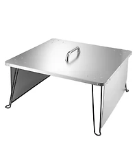 Slickblue Fire Pit Burner Cover Heat Deflector and Stainless Steel forOutdoor Use