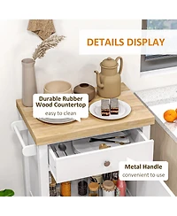 Slickblue Wooden Kitchen Storage Cabinet with Doors for Pantry and Dining Room Essentials