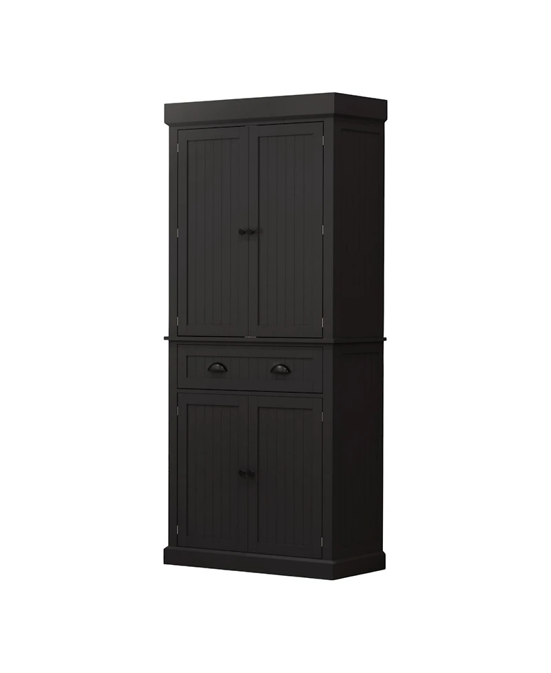 Slickblue Spacious Kitchen Storage Cabinet with Doors for Pantry and Kitchen Essentials