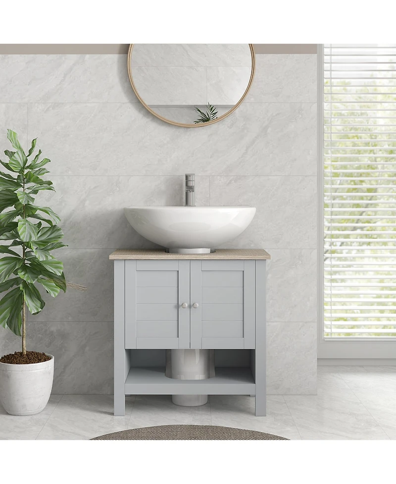 Slickblue Bathroom Storage Space Saver Cabinet with Durable Construction for Towels and Essentials
