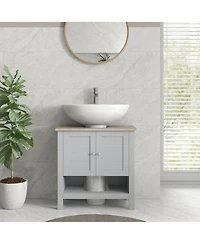 Slickblue Bathroom Storage Space Saver Cabinet with Durable Construction for Towels and Essentials