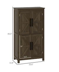 Durable Bathroom Floor Cabinet for Organizing Toiletries and Towels Efficiently