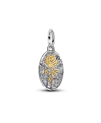 Pandora Two Tone Rose Medallion Charms