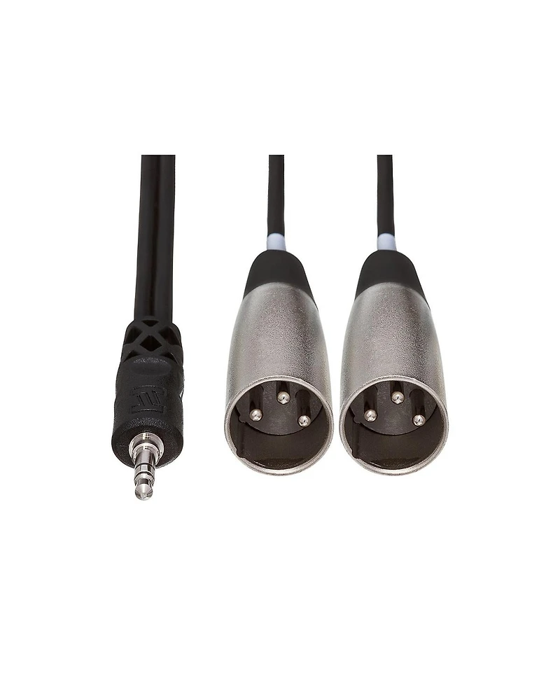 Hosa Technology Hosa Cyx-402M 3.5 mm Trs to Dual XLR3M Stereo Breakout Cable, 2 Meters