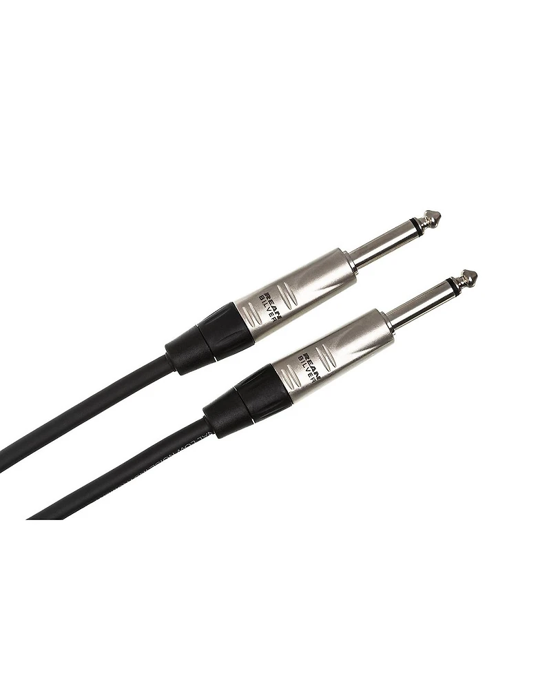 Hosa Technology 10' Pro Unbalanced Interconnect Rean 1/4" Male to 1/4" Male Ts Cable