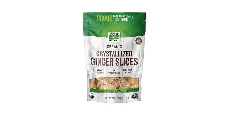 Now Foods Ginger Slices (Crystallized) ,12 oz