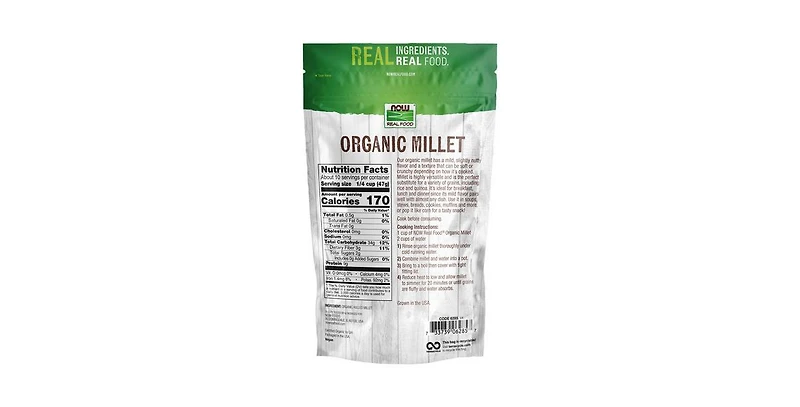 Now Foods Millet ,16 oz