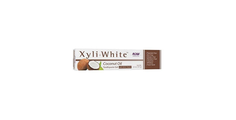 Now Foods XyliWhite Coconut Oil Toothpaste Gel ,1 Oz