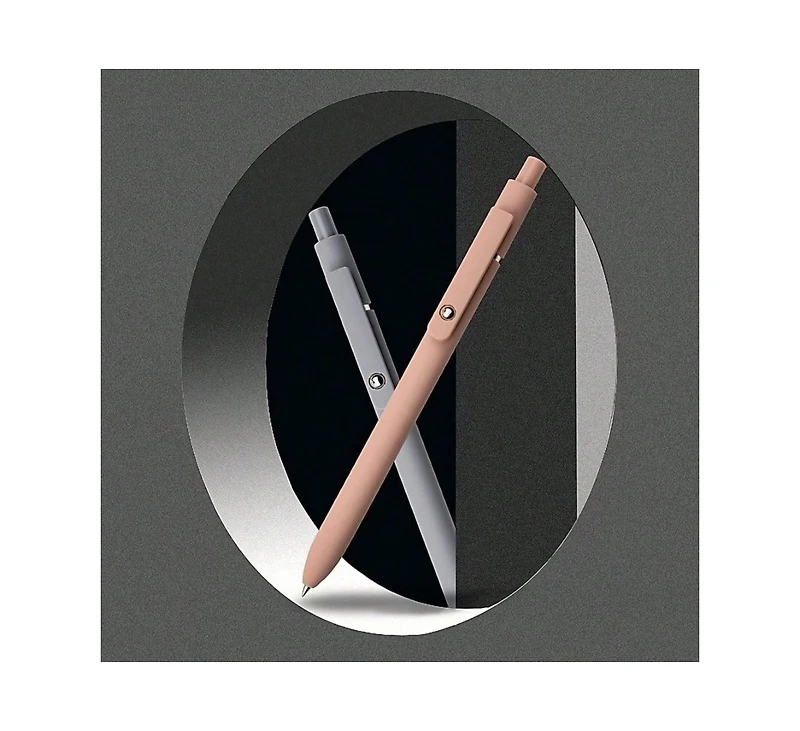 Htutwoo Gel Pens 10 Pcs 0.5mm Black Ink Pens Fine Point Smooth Writing Pens With Silicone Grip High-End Series Metal Clip Retractable Pens For Journal