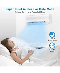 Jinjunye 18000BTU Mini Split Air Conditioner Ductless Inverter Heat Pump, 208-230V 17SEER2, Silver
