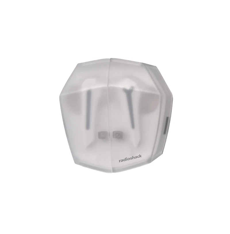 RadioShack Wireless Gaming Earbuds with Noise Cancelation and Rgb Led Lights With 22 Hour Playtime 3304451 White