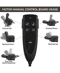 Clihome Power Lift Chair with Massage Function Heating System and Remote Control