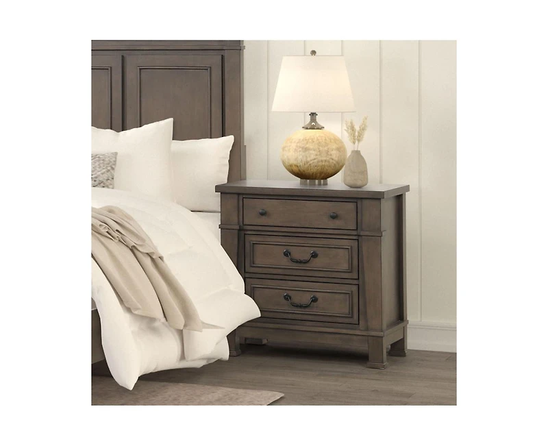 Casainc Storage Cabinet Nightstand with Usb