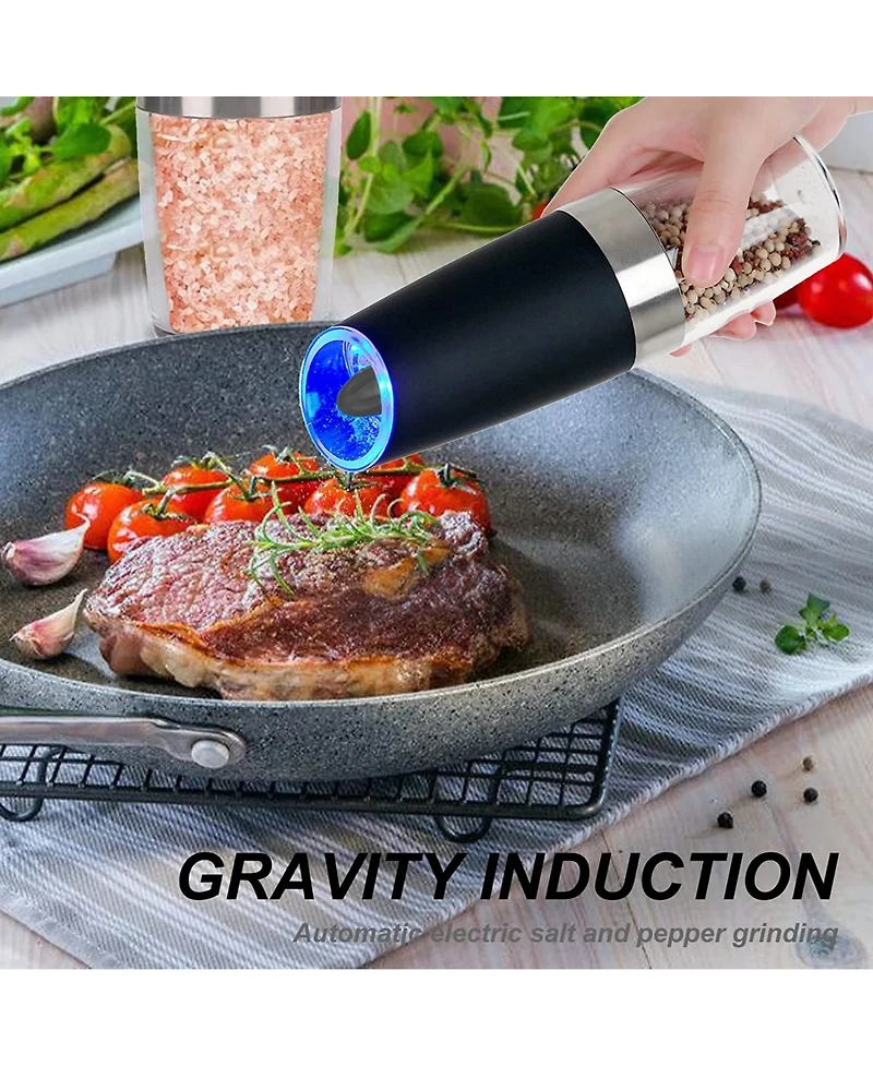 Salt and Pepper Grinder Set Automatic Battery Operated 2 Pcs