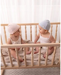 MeMoi Baby Girls Solid Color Cotton Rich Beanie