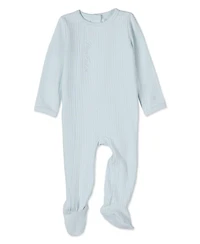 MeMoi Baby "Mon Etoile" Cotton Rich Pointelle Footie