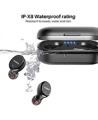 Tozo T10S Bluetooth Wireless Earbuds, Waterproof, Touch Controls with Charging Case