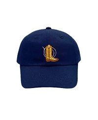 Bits & Bows Boys' Cowboy Boot Baseball Hat in Navy