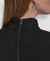 Dkny Women's Studded Mock Neck Top