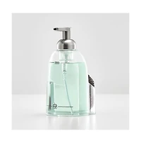 iDesign Acrylic Kitchen Sink Caddy with Soap Dispenser - Clear/Brushed Nickel