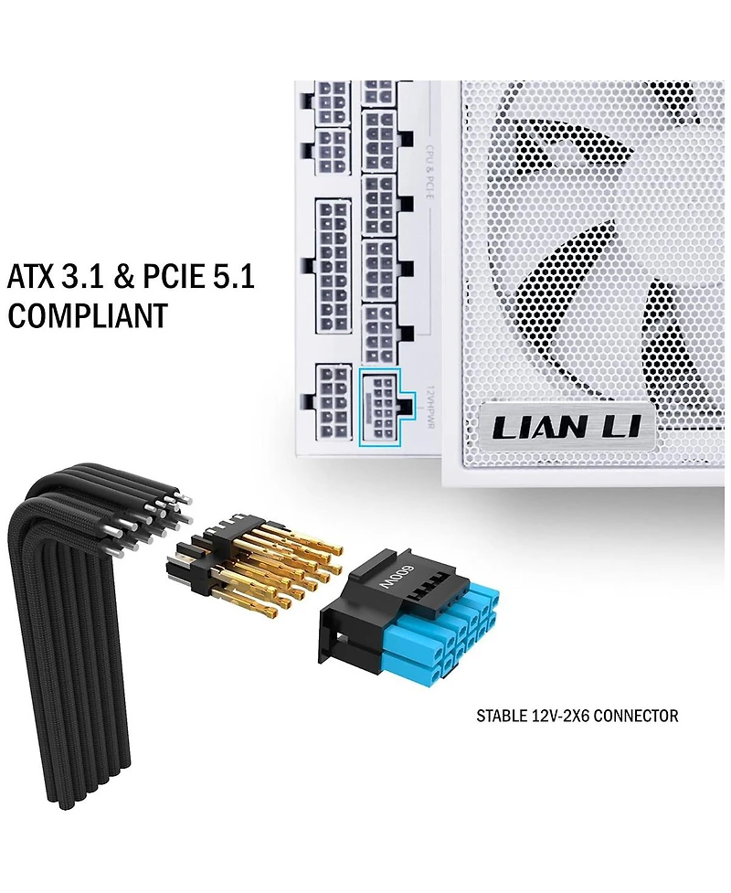 Lian-Li Lian-Li Ps EG1300 1300W 80+ Platinum Full Modular Atx White