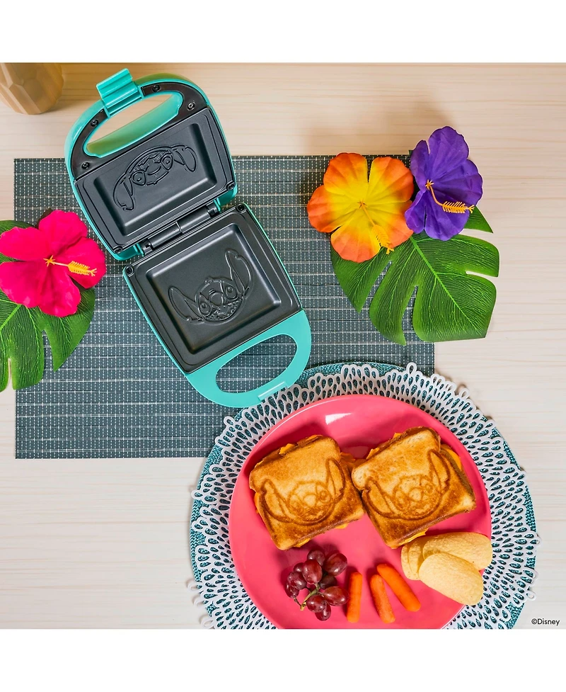 Uncanny Brands Disney Stitch Single Sandwich Maker - Small Kitchen Appliance
