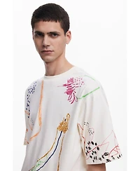 Desigual Men's Short-sleeve T-shirt with drawings