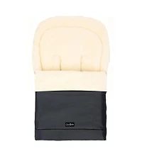 Cover Baby Baby Cover 0-3 Years Scandinavian Organic Wool Adjustable Footmuff in Black Graphite