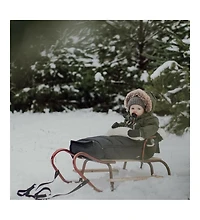 Cover Baby Baby Cover 0-3 Years Scandinavian Organic Wool Adjustable Footmuff in Navy