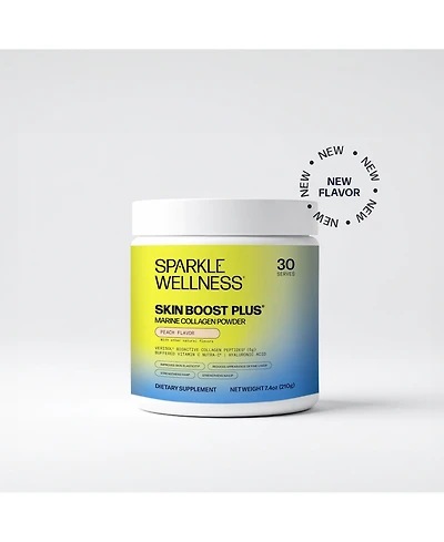 Marine Skin Boost Plus [30-Serves] | Collagen Powder with Marine-derived Verisol Bioactive Hydrolyzed Peptides, Vitamin C & Hyaluronic Acid