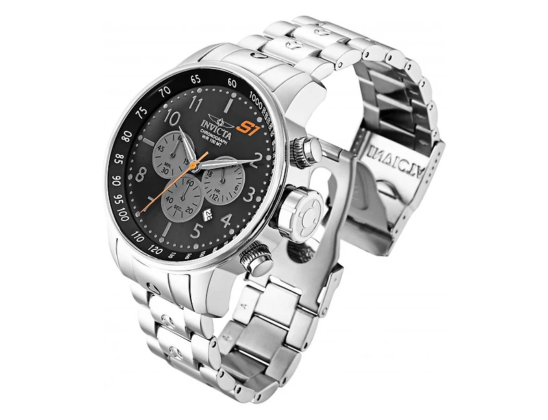 Invicta Men's 23084 S1 Rally Quartz Chronograph Black Dial Watch