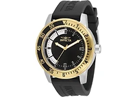 Invicta Men's 34097 Specialty Quartz 3 Hand Black, White Dial Watch