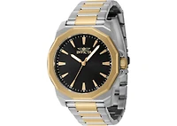 Invicta Men's 46834 Speedway Quartz 3 Hand Black Dial Watch