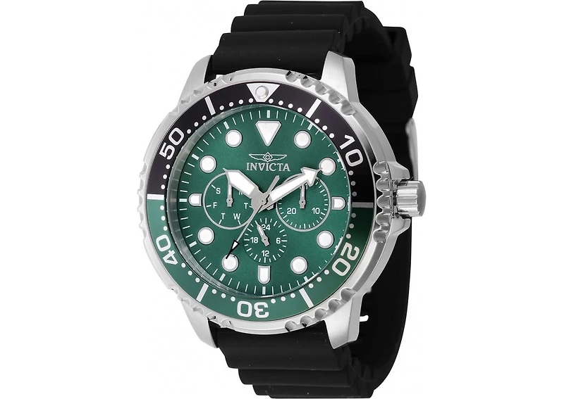 Invicta Men's Pro Diver Quartz Chronograph Green Dial Watch