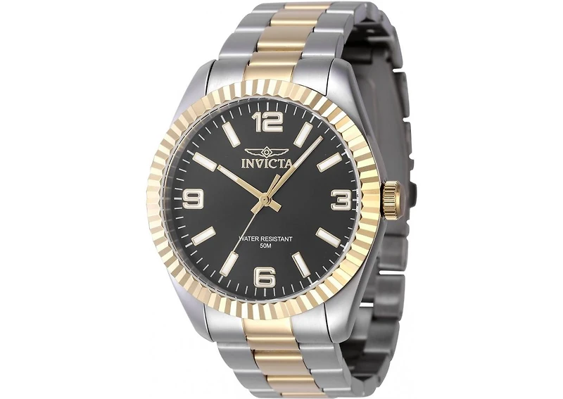 Invicta Men's 47453 Specialty Quartz 3 Hand Black Dial Watch