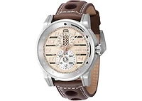 Invicta Men's 47538 Invicta Racing Quartz Multifunction Silver, Brown, Grey, Rose Gold, Ivory Dial Watch